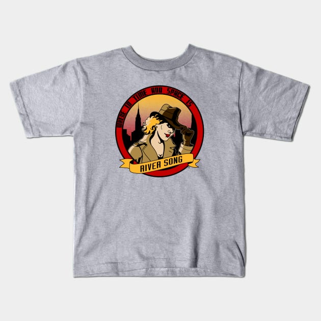 Where in Time and Space is River Song? Kids T-Shirt by mikaelak